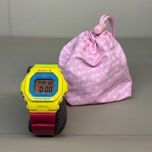 Casio G-Shock Baby-G BG-5607-9 "Fruit Salad" Women's Square Digital Watch 5600